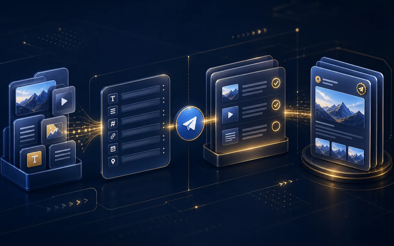 Telegram 图文消息如何变成可审核的商品草稿